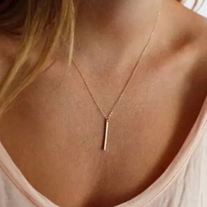 Gold Filled Bar Necklace